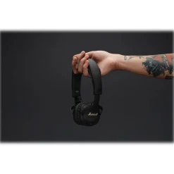 Marshall - Mid A.N.C. - Black - Bluetooth Wireless Headphones - Iconic Classic Premium High Quality Headphones - Avvenice