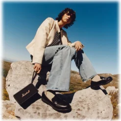 Marshall - Middleton - Black Brass - Portable Bluetooth Speaker - Iconic Classic Premium High Quality Speaker - Avvenice