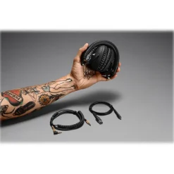 Marshall - Monitor Bluetooth - Black - Bluetooth Wireless Headphones - Iconic Classic Premium High Quality Headphones - Avvenice