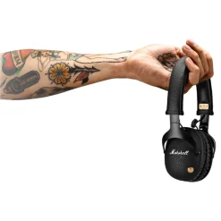 Marshall - Monitor Bluetooth - Black - Bluetooth Wireless Headphones - Iconic Classic Premium High Quality Headphones - Avvenice