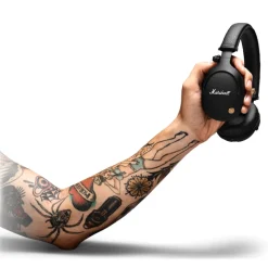 Marshall - Monitor Bluetooth - Black - Bluetooth Wireless Headphones - Iconic Classic Premium High Quality Headphones - Avvenice