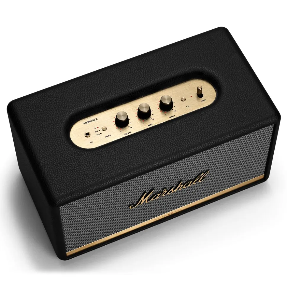 Marshall - Stanmore II - Black - Bluetooth Speaker - Iconic Classic Premium High Quality Speaker - Avvenice