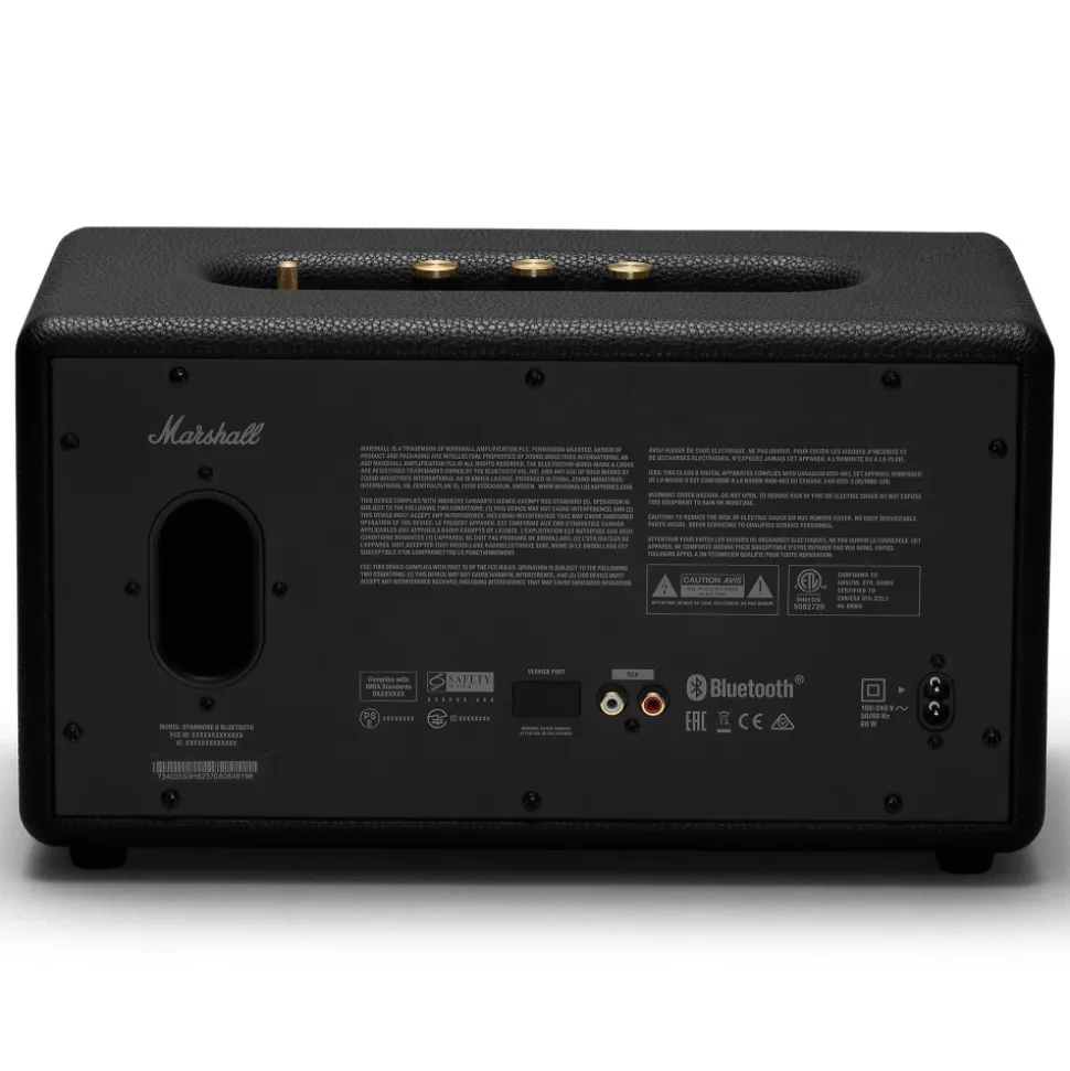 Marshall - Stanmore II - Black - Bluetooth Speaker - Iconic Classic Premium High Quality Speaker - Avvenice