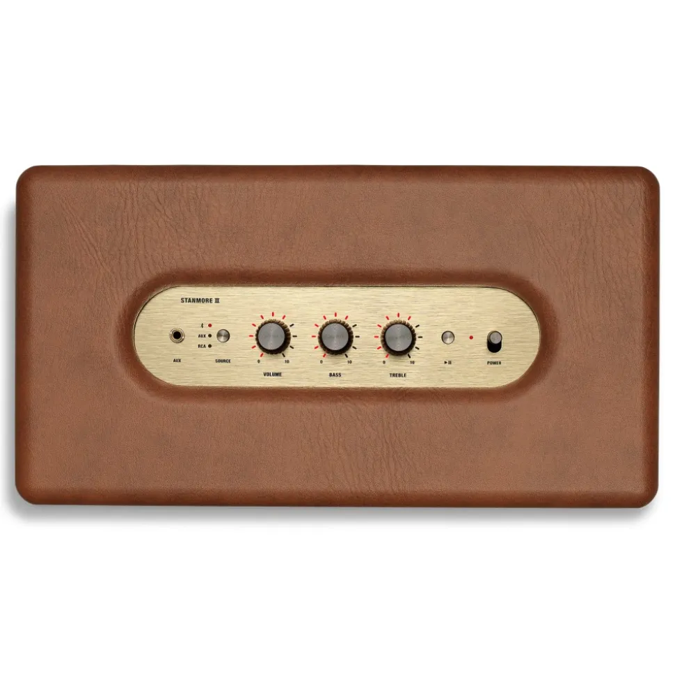 Marshall - Stanmore II - Brown - Bluetooth Speaker - Iconic Classic Premium High Quality Speaker - Avvenice