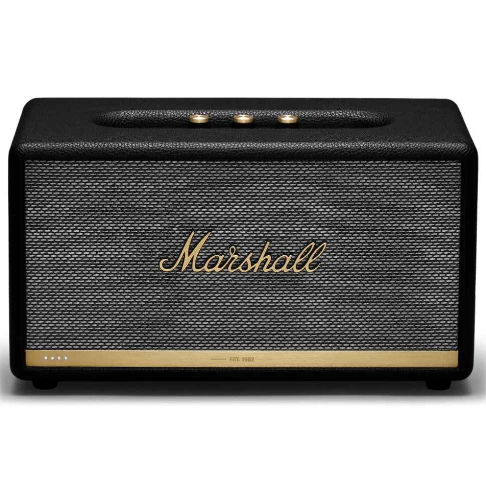 Marshall - Stanmore II - Voice Google - Black - Bluetooth Speaker - Iconic Classic Premium High Quality Speaker - Avvenice