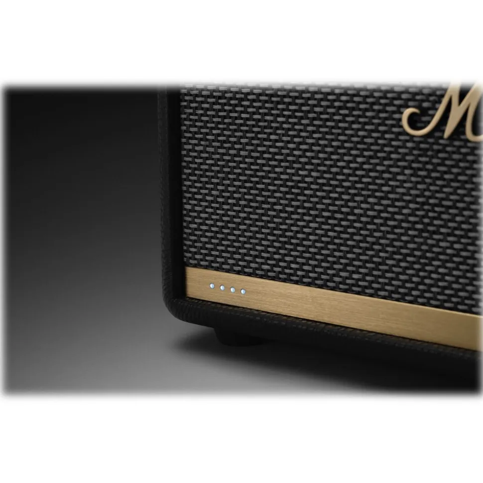Marshall - Stanmore II - Voice Google - Black - Bluetooth Speaker - Iconic Classic Premium High Quality Speaker - Avvenice