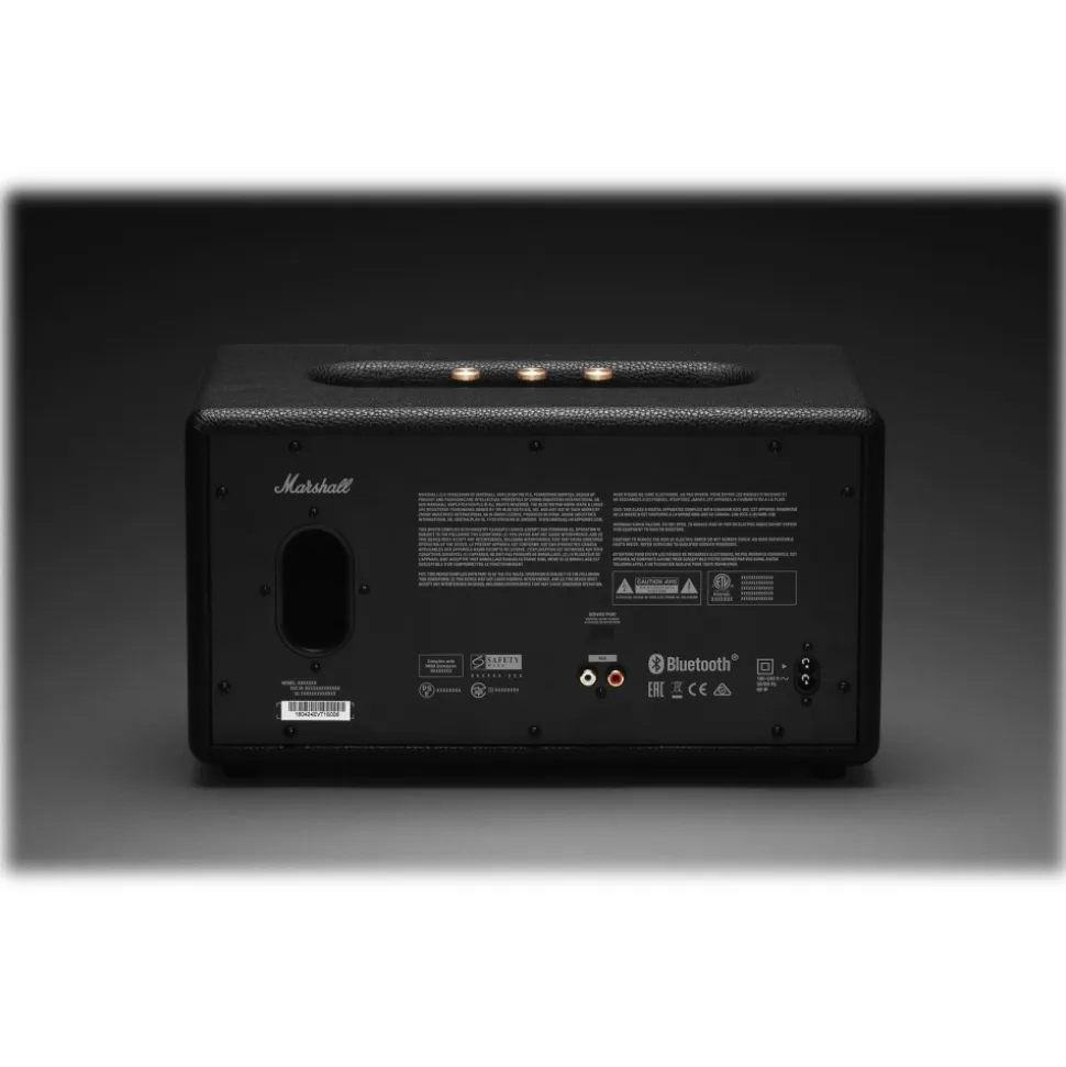 Marshall - Stanmore II - Voice Google - Black - Bluetooth Speaker - Iconic Classic Premium High Quality Speaker - Avvenice