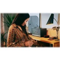 Marshall - Stanmore II - Voice Google - Black - Bluetooth Speaker - Iconic Classic Premium High Quality Speaker - Avvenice