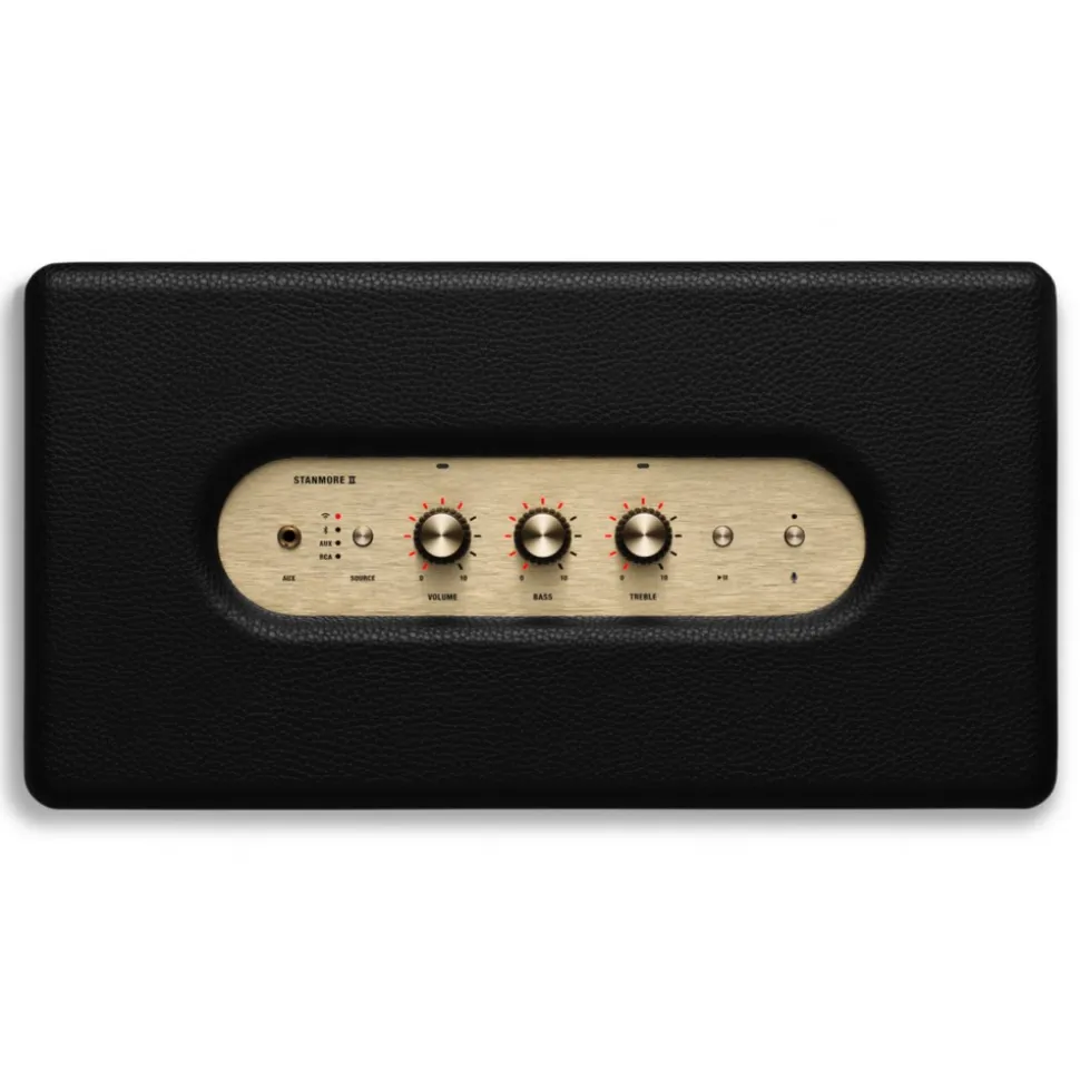 Marshall - Stanmore II - Voice Google - Black - Bluetooth Speaker - Iconic Classic Premium High Quality Speaker - Avvenice