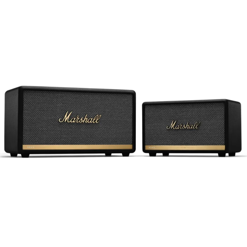 Marshall - Stanmore II - Voice Google - Black - Bluetooth Speaker - Iconic Classic Premium High Quality Speaker - Avvenice