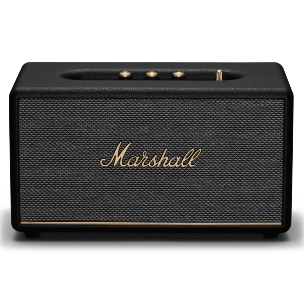 Marshall - Stanmore III - Black and Brass - Bluetooth Speaker - Iconic Classic Premium High Quality Speaker - Avvenice