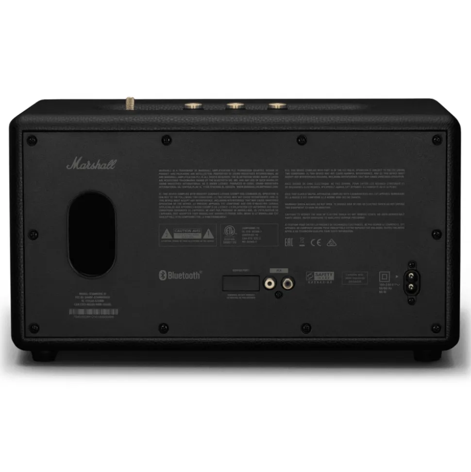Marshall - Stanmore III - Black and Brass - Bluetooth Speaker - Iconic Classic Premium High Quality Speaker - Avvenice