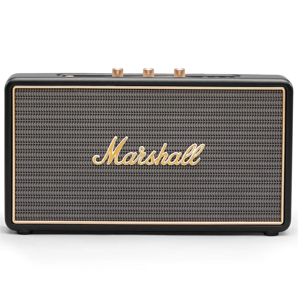 Marshall - Stockwell - Black - Bluetooth Speaker - Iconic Classic Premium High Quality Speaker - Avvenice