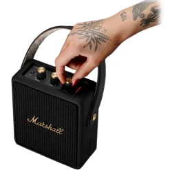 Marshall - Stockwell II - Black Brass - Portable Bluetooth Speaker - Iconic Classic Premium High Quality Speaker - Avvenice