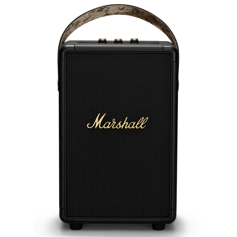 Marshall - Tufton - Black and Brass - Portable Bluetooth Speaker - Iconic Classic Premium High Quality Speaker - Avvenice