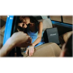 Marshall - Tufton - Black and Brass - Portable Bluetooth Speaker - Iconic Classic Premium High Quality Speaker - Avvenice