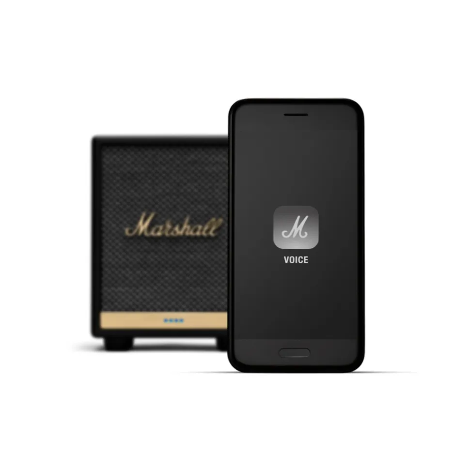 Marshall - Uxbridge Voice with Amazon Alexa - Black - Portable Bluetooth Speaker - Iconic Classic Premium High Quality Speaker - Avvenice