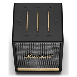 Marshall - Uxbridge Voice with Google Assistant - Black - Portable Bluetooth Speaker - Iconic Premium High Quality Speaker - Avvenice