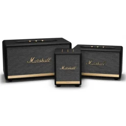 Marshall - Uxbridge Voice with Google Assistant - Black - Portable Bluetooth Speaker - Iconic Premium High Quality Speaker - Avvenice