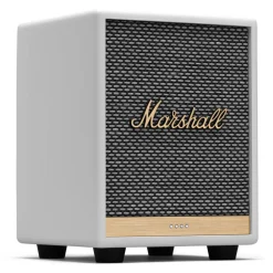 Marshall - Uxbridge Voice with Google Assistant - White - Portable Bluetooth Speaker - Iconic Premium High Quality Speaker - Avvenice