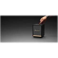 Marshall - Uxbridge Voice with Google Assistant - White - Portable Bluetooth Speaker - Iconic Premium High Quality Speaker - Avvenice