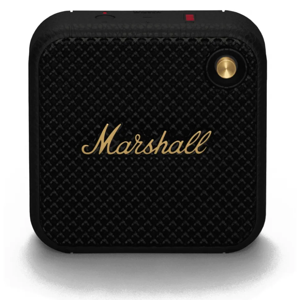 Marshall - Willen - Black and Brass - Portable Bluetooth Speaker - Iconic Classic Premium High Quality Speaker - Avvenice