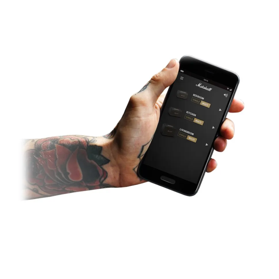 Marshall - Woburn - Cream - Multi-Room Wi-Fi Speaker - Iconic Classic Premium High Quality Speaker - Avvenice