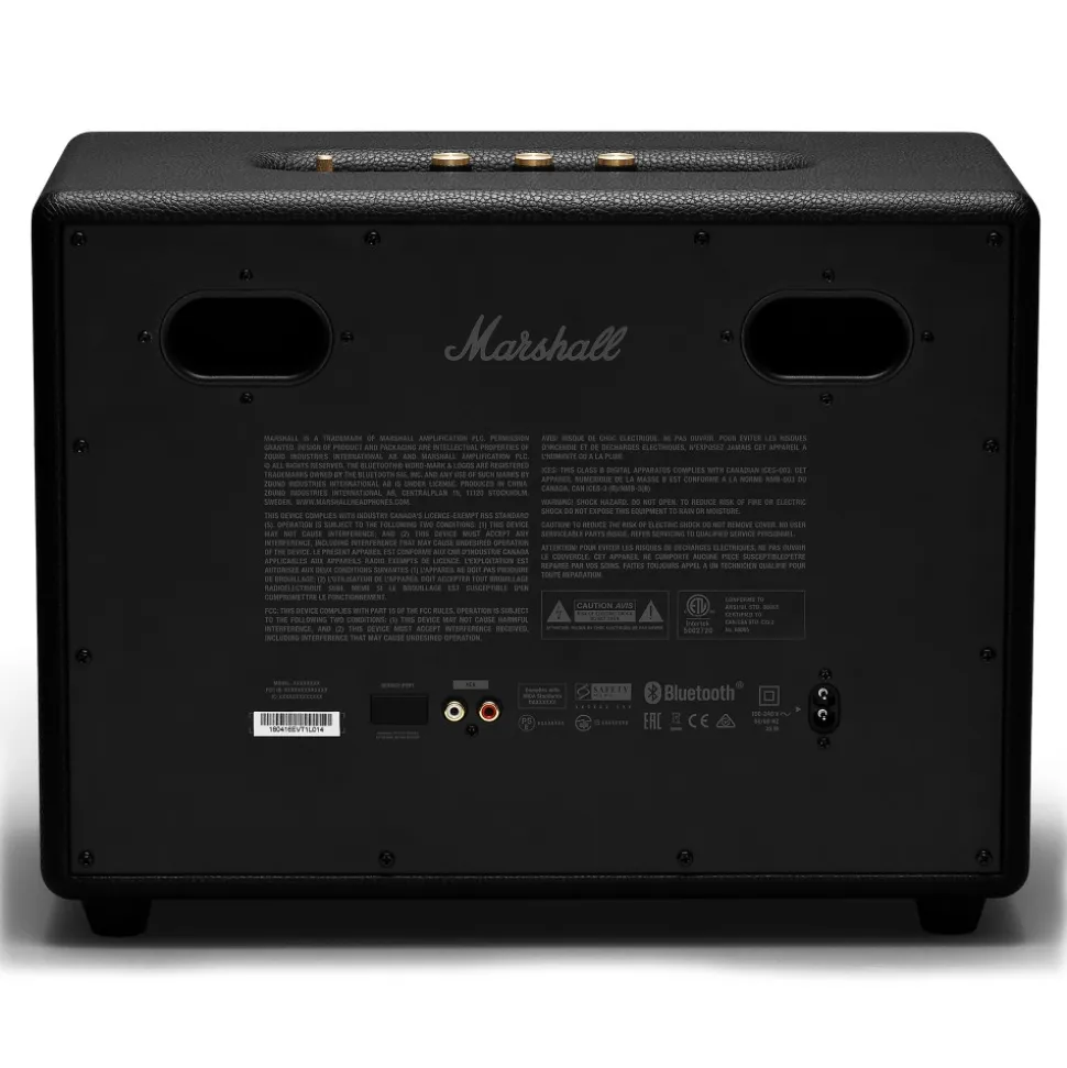 Marshall - Woburn II - Black - Bluetooth Speaker - Iconic Classic Premium High Quality Speaker - Avvenice