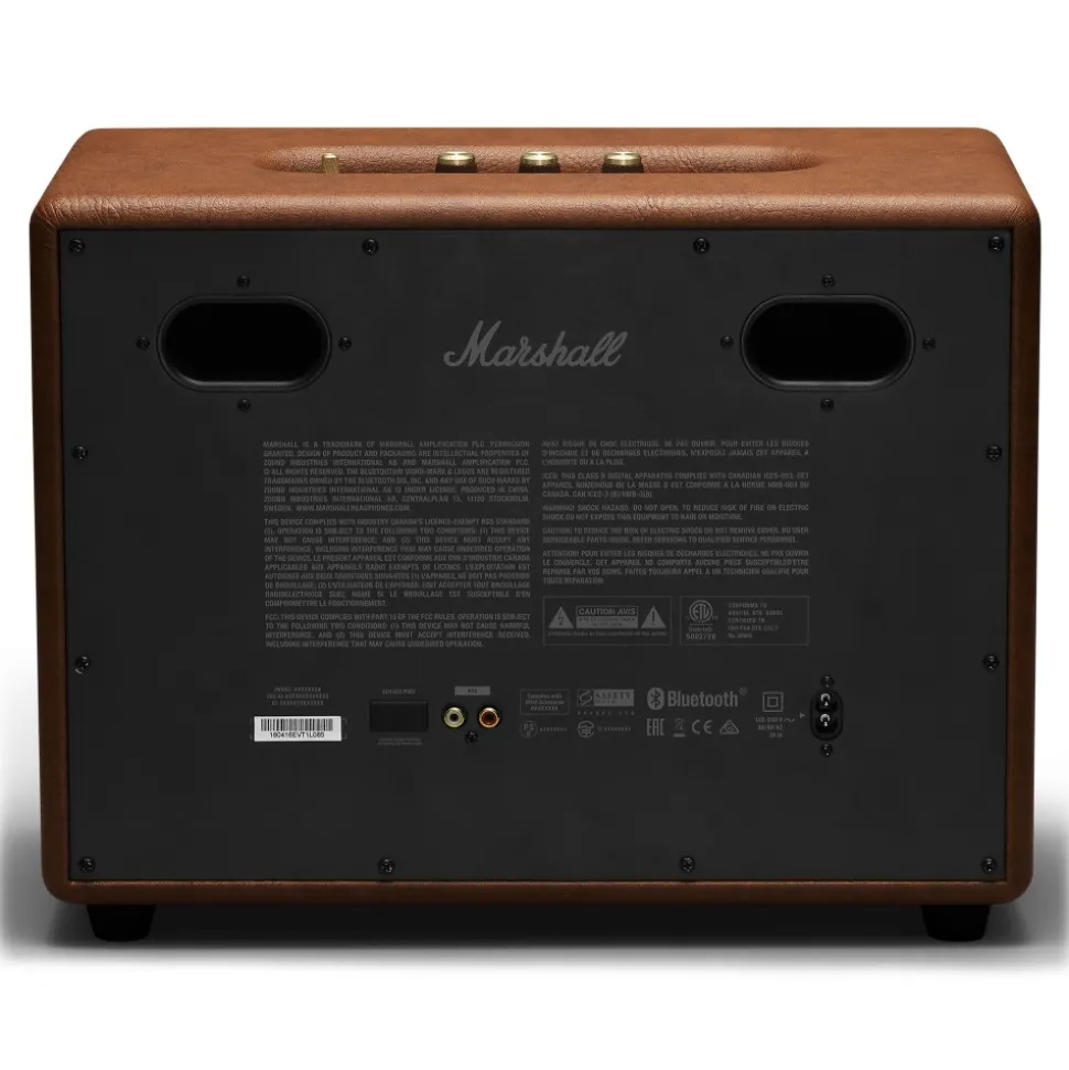Marshall - Woburn II - Brown - Bluetooth Speaker - Iconic Classic Premium High Quality Speaker - Avvenice