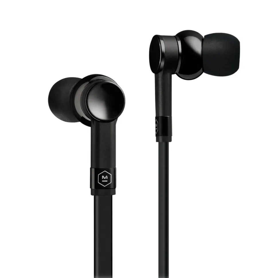 Master & Dynamic - ME05 - Black Chrome / Black Rubber - High Quality Titanium Drivers Premium Earphones - Avvenice