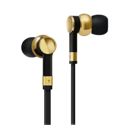 Master & Dynamic - ME05 - Brass / Black Rubber - High Quality Titanium Drivers Premium Earphones - Avvenice