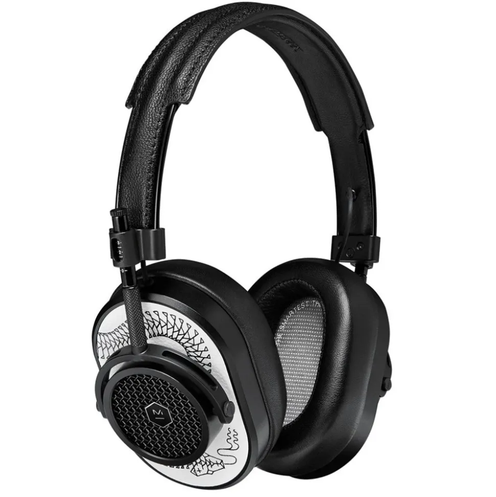 Master & Dynamic - MH40 - Limited Edition - Scott Campbell Studio - Black Metal / White Leather - Premium Over-Ear Headphones - Avvenice