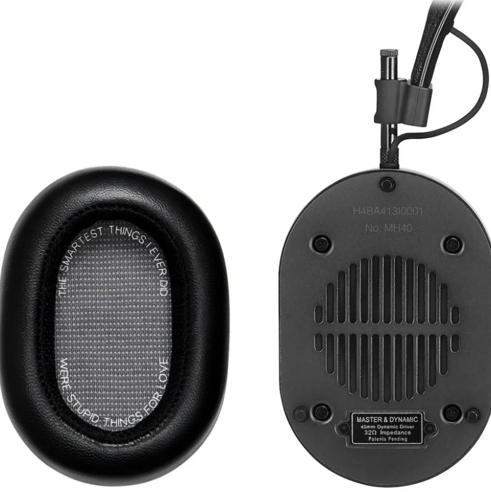 Master & Dynamic - MH40 - Limited Edition - Scott Campbell Studio - Black Metal / White Leather - Premium Over-Ear Headphones - Avvenice