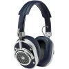 Master & Dynamic - MH40 - Silver Metal / Navy Leather - Premium High Quality and Performance Over-Ear Headphones - Avvenice