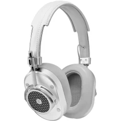 Master & Dynamic - MH40 - Silver Metal / White Leather - Premium High Quality and Performance Over-Ear Headphones - Avvenice
