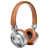 Master & Dynamic - MH30 - Silver Metal / Brown Leather - Premium High Quality and Performance On-Ear Headphones - Avvenice