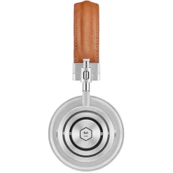 Master & Dynamic - MH30 - Silver Metal / Brown Leather - Premium High Quality and Performance On-Ear Headphones - Avvenice