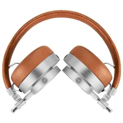 Master & Dynamic - MH30 - Silver Metal / Brown Leather - Premium High Quality and Performance On-Ear Headphones - Avvenice