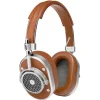 Master & Dynamic - MH40 - Silver Metal / Brown Leather - Premium High Quality and Performance Over-Ear Headphones - Avvenice