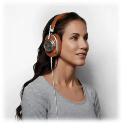 Master & Dynamic - MH40 - Silver Metal / Brown Leather - Premium High Quality and Performance Over-Ear Headphones - Avvenice