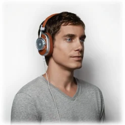 Master & Dynamic - MH40 - Silver Metal / Brown Leather - Premium High Quality and Performance Over-Ear Headphones - Avvenice