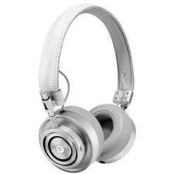 Master & Dynamic - MH30 - Silver Metal / White Leather - Premium High Quality and Performance On-Ear Headphones - Avvenice