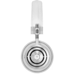 Master & Dynamic - MH30 - Silver Metal / White Leather - Premium High Quality and Performance On-Ear Headphones - Avvenice