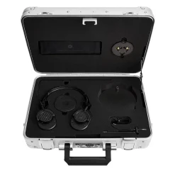 Master & Dynamic - MH40 - Zero Halliburton Kit - Black Metal / Black Leather - Premium High Quality Over-Ear Headphones - Avvenice