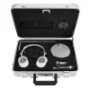 Master & Dynamic - MH40 - Zero Halliburton Kit - Silver Metal / White Leather - Premium High Quality Over-Ear Headphones - Avvenice