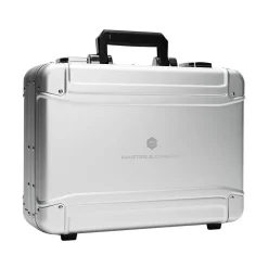 Master & Dynamic - MH40 - Zero Halliburton Kit - Silver Metal / White Leather - Premium High Quality Over-Ear Headphones - Avvenice