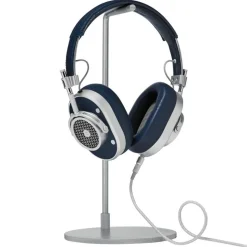 Master & Dynamic - MH40 - Zero Halliburton Kit - Silver Metal / Navy Leather - Premium High Quality Over-Ear Headphones - Avvenice