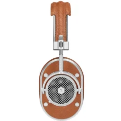 Master & Dynamic - MH40 - Zero Halliburton Kit - Silver Metal / Brown Leather - Premium High Quality Over-Ear Headphones - Avvenice