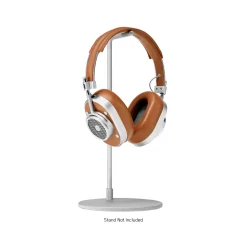 Master & Dynamic - MH40 Wireless - Silver Metal / Brown Canvas - Premium High Quality and Performance Over-Ear Headphones - Avvenice