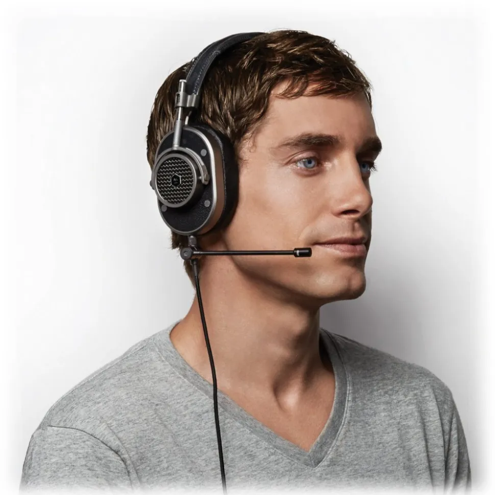 Master & Dynamic - MM800 - Boom Mic - Black - Unidirectional Microphone for Premium Headphones - Avvenice